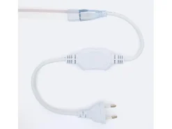 Ledkia Tira LED Neón Regulable 220V SFLEX8 8W/m Corte 100cm IP65 a Medida Blanco Frío 25 m Transparente Hot