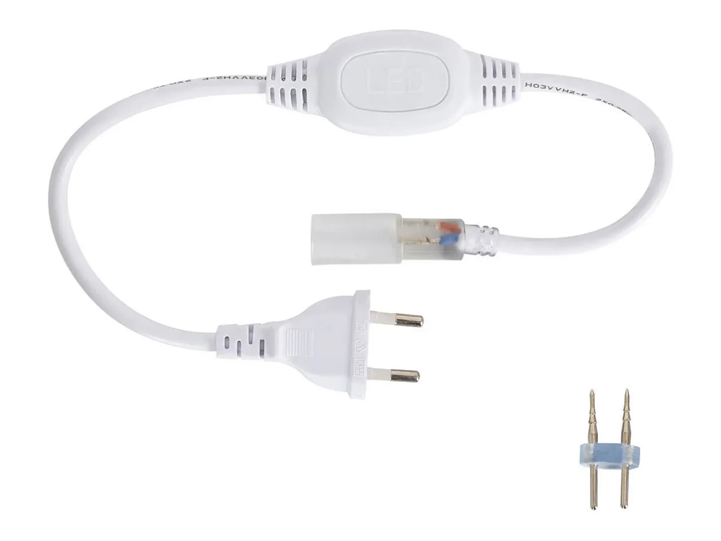 Best Ledkia Tira LED Neón Regulable 220V Naranja Circular 360 9W/m Corte 100cm IP67 a Medida 5 m Blanco