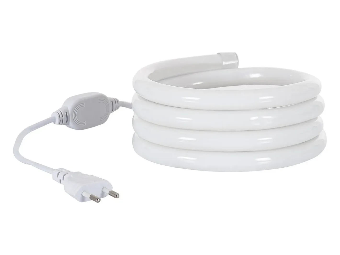 Best Ledkia Tira LED Neón Regulable 220V Naranja Circular 360 9W/m Corte 100cm IP67 a Medida 5 m Blanco
