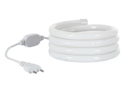 New Ledkia Tira LED Neón Regulable 220V Frío Circular 360 9W/m Corte 100cm IP67 a Medida 1 m Blanco