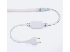 Best Ledkia Tira LED Neón Regulable 220V Circular SFLEX14 8W/m Corte 100cm IP65 a Medida Rojo 15 m Blanco
