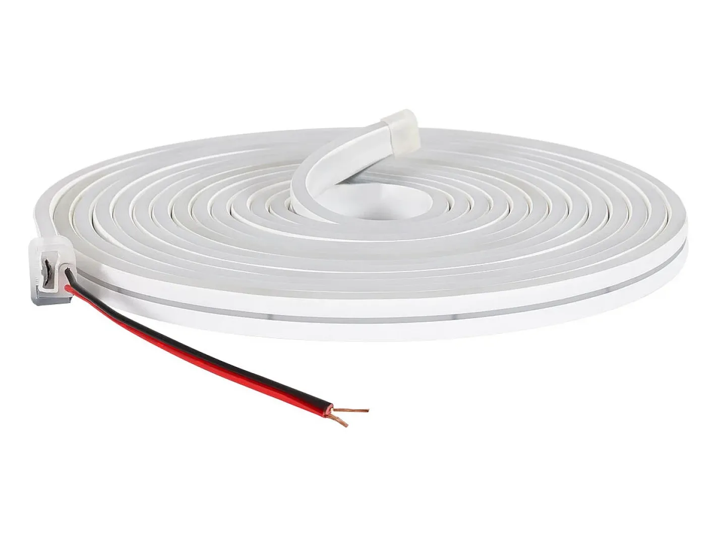 Ledkia Tira LED Neón 24V 9.5W/m Corte 5cm IP65 NFLEX6 a Medida Cálido 2 m Blanco Best