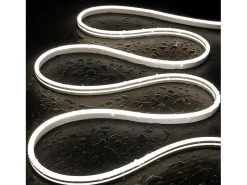 Ledkia Iluminación Exterior-Tira LED Neón 24V 8W/m FreeCut IP65 NFLEX6 a Medida 6000K Frío 3 m Blanco