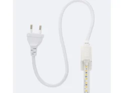 Clearance Ledkia Tira LED Regulable 220V SMD Autorectificada 120 LED/m 10W/m 1000lm/m Ancho 12mm Corte 10cm IP65 a Medida 2700K Cálido 5 m Blanco