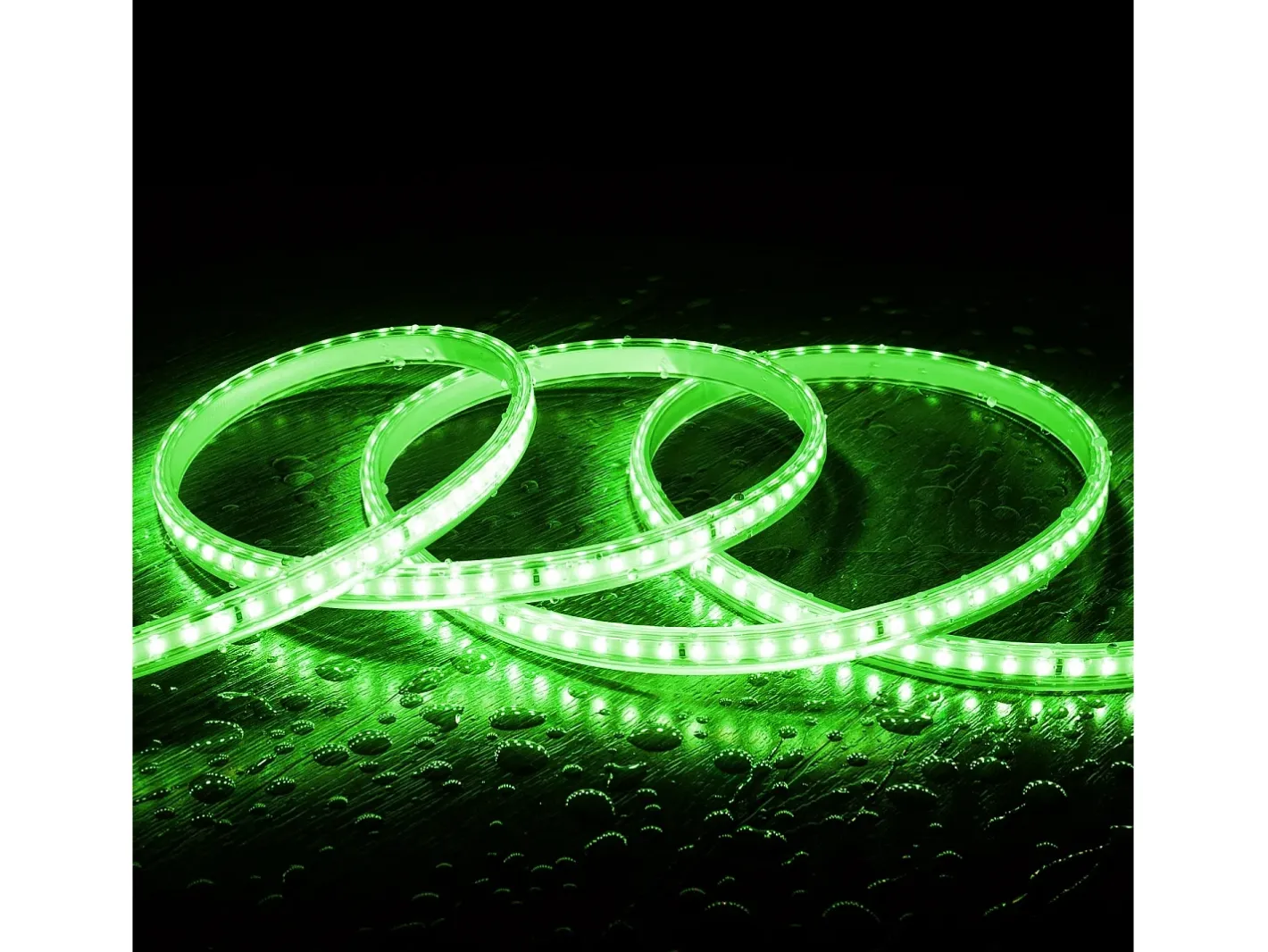 Hot Ledkia Tira LED Regulable 220V SMD 120 LED/m Color 8.5W/m Ancho 12mm Corte 20cm IP65 a Medida Verde 10 m Blanco