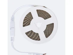 Ledkia Iluminación Exterior-Tira LED 24V SMD 120 LED/m 5m 16W/m 2000lm/m High Lumen Ancho 8mm Corte 5cm IP20 6000K Frío Blanco