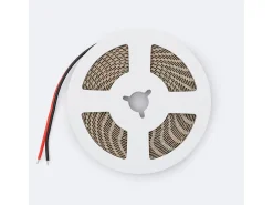 Ledkia Iluminación Exterior-Tira LED 24V SMD 120 LED/m 5m 16W/m 2000lm/m High Lumen Ancho 8mm Corte 5cm IP20 6000K Frío Blanco