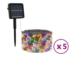 Clearance Tiras de luces solares LED 5 uds de colores interior/exterior ES231316 Multicolor