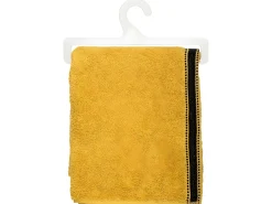 Clearance Atmosphera Toalla de baño de Algodón Amarillo Ocre 70 x 130 cm Gruesa y Suave Mostaza