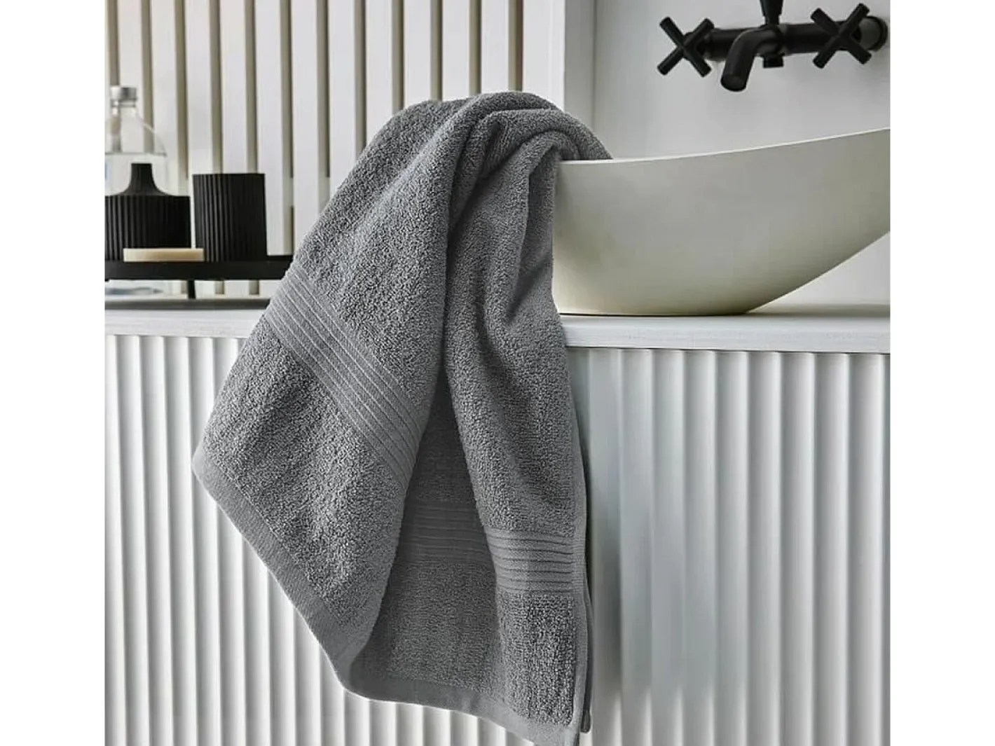 Today Toalla de baño Essential Gris Acero 70 x 130 cm Gris claro Sale