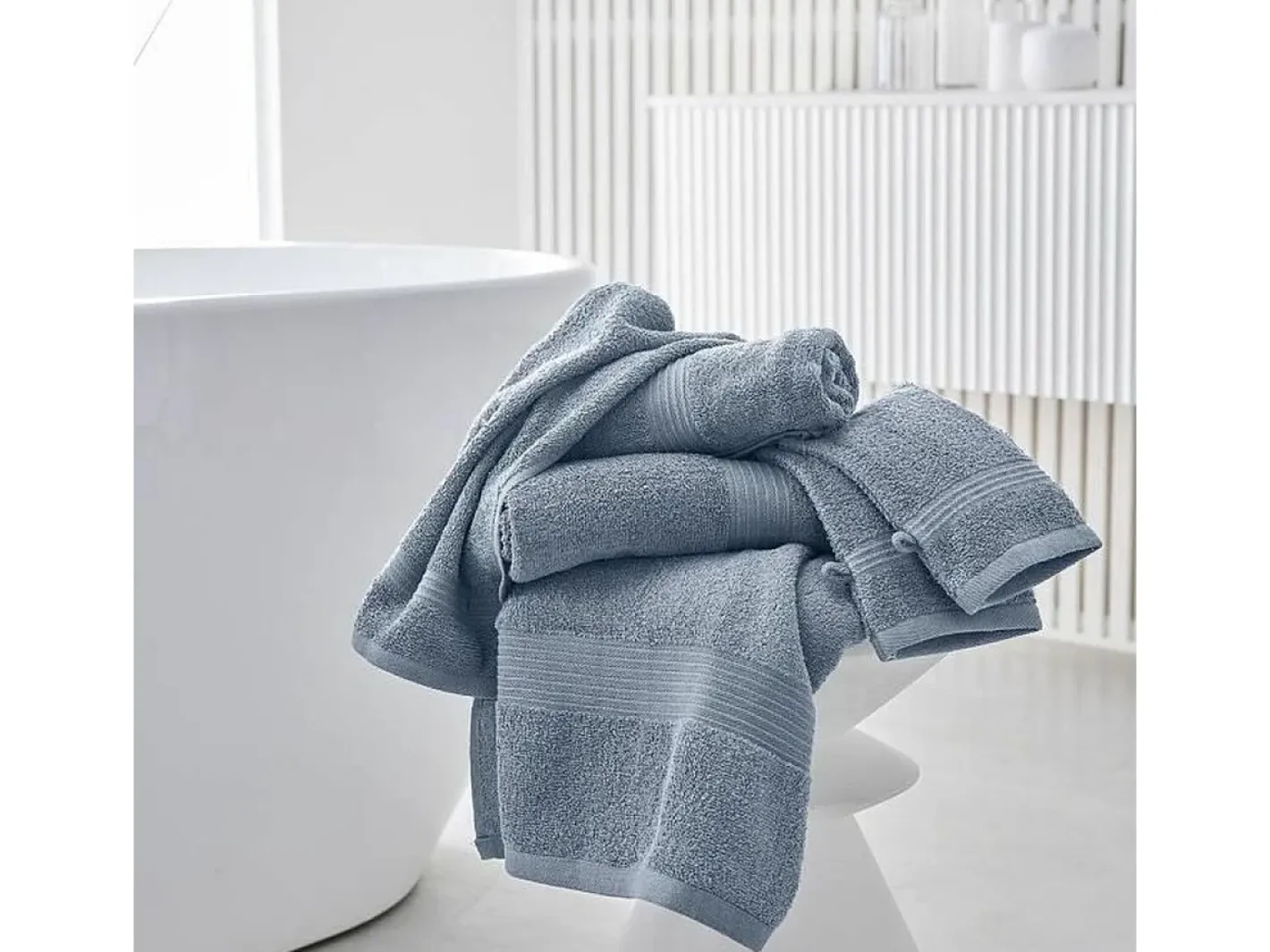 Today Toalla de baño Gris 70 x 130 cm Azul