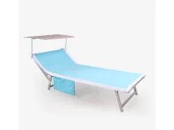 Online Beach & Garden Toalla para tumbona de playa y piscina matrimonial grande XL de microfibra con 2 bolsillos Multicolor