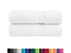 Toallas baño 2 uds 100% algodón 100x150 cm 600 gsm ES951567 Blanco Best