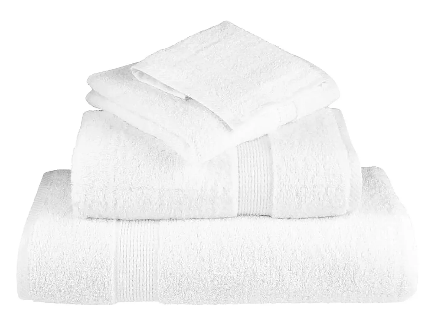 Toallas baño 2 uds 100% algodón 100x150 cm 600 gsm ES951567 Blanco Best