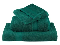 Outlet Toallas de baño 10 uds 100% algodón 100x150 cm 600 gsm ES667791 Verde
