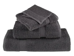 New Toallas de baño 10 uds 100% algodón antracita 100x150 cm 600gsm ES427719 Gris antracita