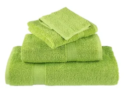 Sale Toallas de baño 10 uds 100% algodón 100x150 cm 600 gsm ES599604 Verde