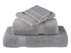 Hot Toallas de baño 2 uds 100% algodón 100x150 cm 600 gsm ES907941 Gris