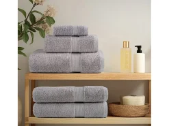 Hot Toallas de baño 2 uds 100% algodón 100x150 cm 600 gsm ES907941 Gris