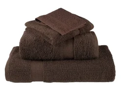 Ropa De Cama|Textil De Baño-Toallas de baño 10 uds 100% algodón marrón 100x150 cm 600 gsm ES725528 Marru00f3n