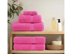 Toallas de baño 10 uds 100% algodón verde 100x150 cm 600 gsm ES374187 Rosa New