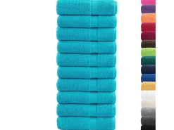 Ropa De Cama|Textil De Baño-Toallas de baño 10 uds 100% algodón verde 100x150 cm 600 gsm ES147891 Azul