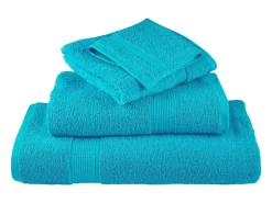 Ropa De Cama|Textil De Baño-Toallas de baño 10 uds 100% algodón verde 100x150 cm 600 gsm ES147891 Azul