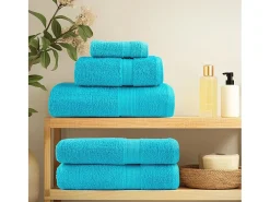 Ropa De Cama|Textil De Baño-Toallas de baño 10 uds 100% algodón verde 100x150 cm 600 gsm ES147891 Azul