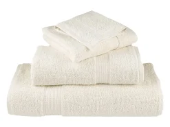 Toallas de mano 2 uds 100% algodón verde 100x150 cm 600 gsm ES774021 Crema Clearance