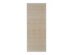 Garden Furniture Alfombra De Salón-Tone Kristine Alfombras rectangulares de bambú natural 4 unidades 120x180 cm Beige