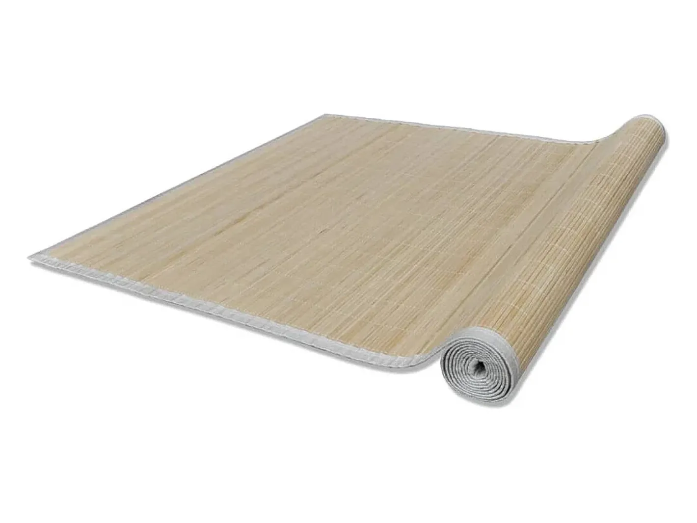 Best Garden Furniture Tone Kristine Alfombras rectangulares de bambú natural 2 unidades 120x180 cm Beige