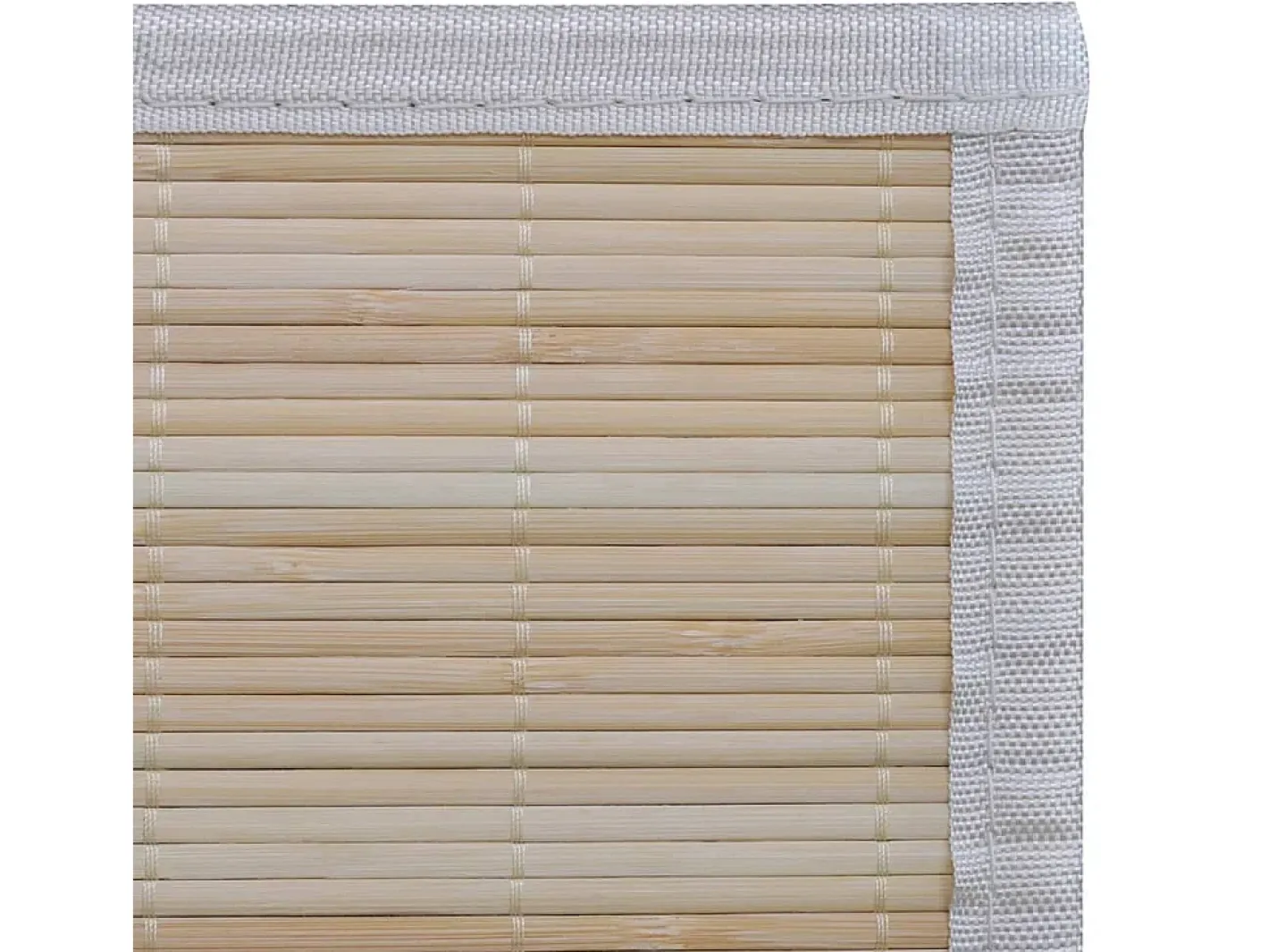 Best Garden Furniture Tone Kristine Alfombras rectangulares de bambú natural 2 unidades 120x180 cm Beige