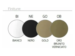 Tornado Sospensione D.80 Cm. Nero Luce Naturale 3000K Negro Clearance