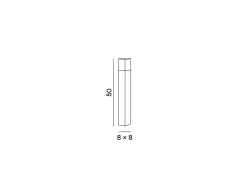 Torre - Bolardo de jardín con 1 bombilla E27 máx. 20 W IP54, bolardo de aluminio pintado, para exteriores, acero Corten, 60 cm de altura - Perenz Marru00f3n Sale