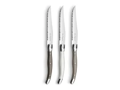 Lou Laguiole Tradition Gris Oscuro - Bloque 6 cuchillos carne Multicolor Sale