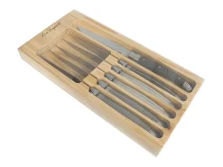Lou Laguiole Cubierto-Tradition - Bloque 6 cuchillos carne Multicolor