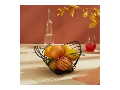 Outlet Alessi TRINITY, Cuenco para cítricos de metal , Negro