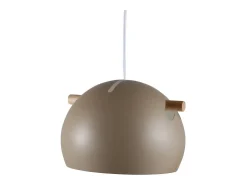 Venture Home Lámpara Suspendida-Tubbie suspensión de acero beige con 1 pantalla Marru00f3n