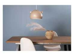 Venture Home Lámpara Suspendida-Tubbie suspensión de acero beige con 1 pantalla Marru00f3n