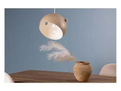 Venture Home Lámpara Suspendida-Tubbie suspensión de acero beige con 1 pantalla Marru00f3n