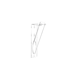 Online J-Line Tubo para flores de plástico de 26x6.5x9.5 cm Transparente