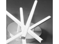Aplique Para Pared-Tullia Plafón LED moderno 40W 2200lm luz cálida 3000K, diseño estrella, aluminio satinado, IP20, LED integrado Blanco
