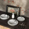 Vajilla 18 Piezas Poivre Porcelana Blanca Outlet
