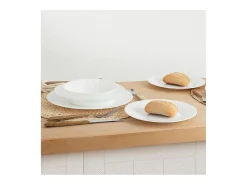 Luminarc Vajilla-Vajilla Amario 12 piezas 4 servicios vidrio opal Blanco