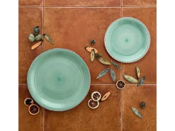 Vajilla Vita Aqua Quid 18 piezas gres Azul Clearance