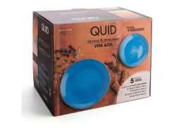 Vajilla Vita Quid 18 piezas gres Azul New