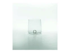 Vaso Bilia de vidrio borosilicato color azafrán, juego de 6 piezas, color transparente Amarillo New