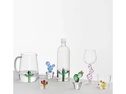 Vaso-Vaso de vidrio borosilicato, Cactus, verde/ámbar 350 ml, Desert Plants Amarillo