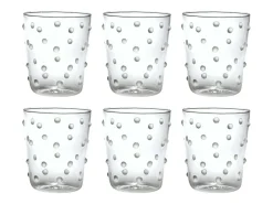 Vaso-Vaso Zafferano Party Tumbler 45 Cl Juego de 6 Piezas de Vidrio Transparente