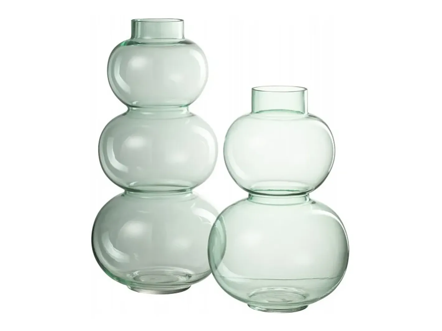 J-Line Vea 2 bolas de vidrio de 19x19x29 cm Verde Discount